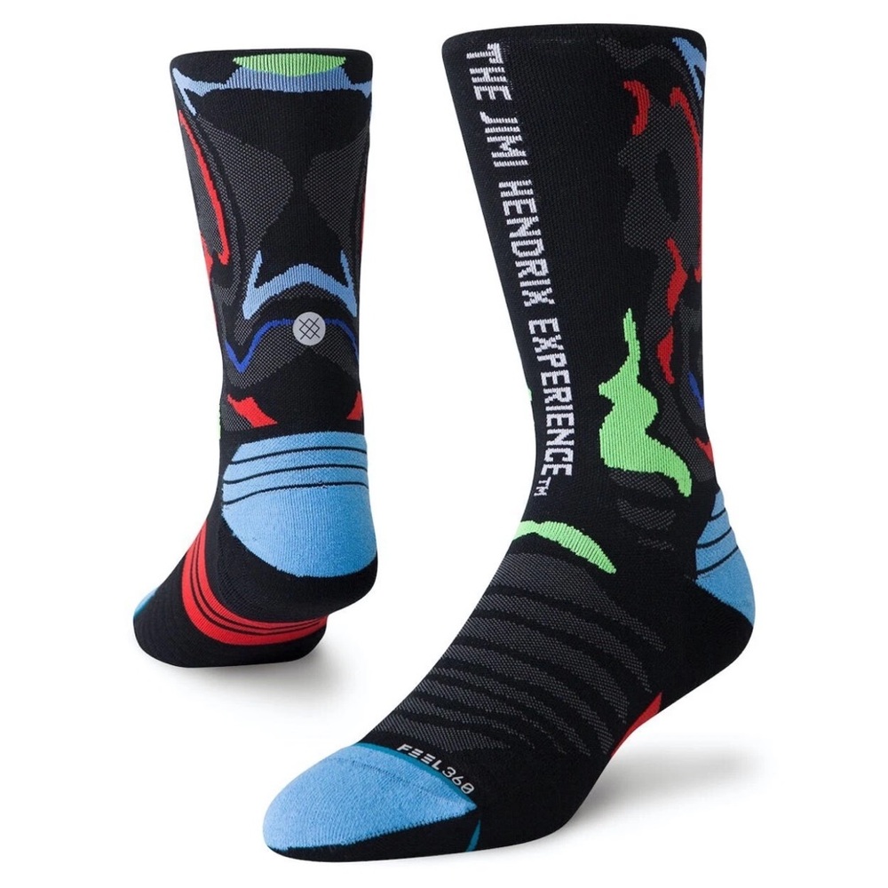 STANCE the jimi HENDRIX experience WARP RUN CREW Medium Stance Black and Blue